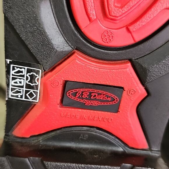 J.B. Dillon JBR1115 Leather Cowboy Western Boots Mens Size 9D NWT - Picture 10 of 16